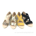 Sandalias de tacón de cuña casual Sandalias de correa de entradas